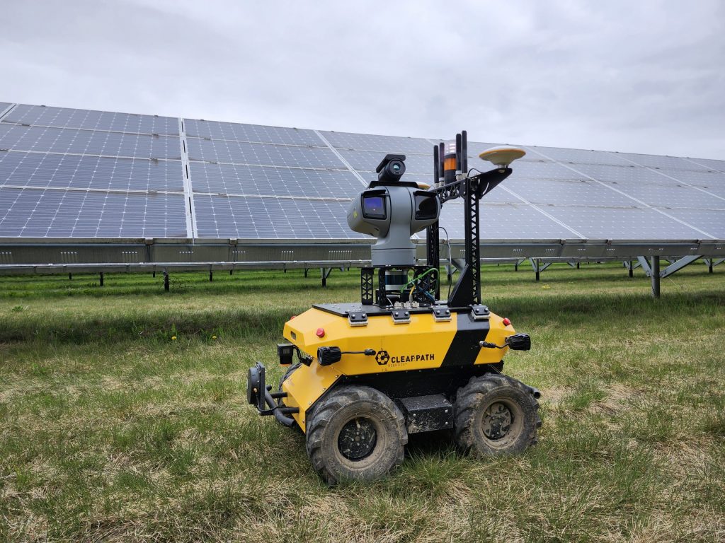 Autonomous Solar Farm Inspection with Husky Observer
