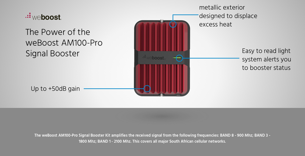 Graphic of weBoost AM100-Pro Signal Booster