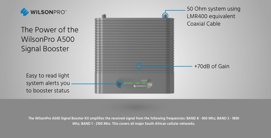 Graphic of WilsonPro A500 signal booster