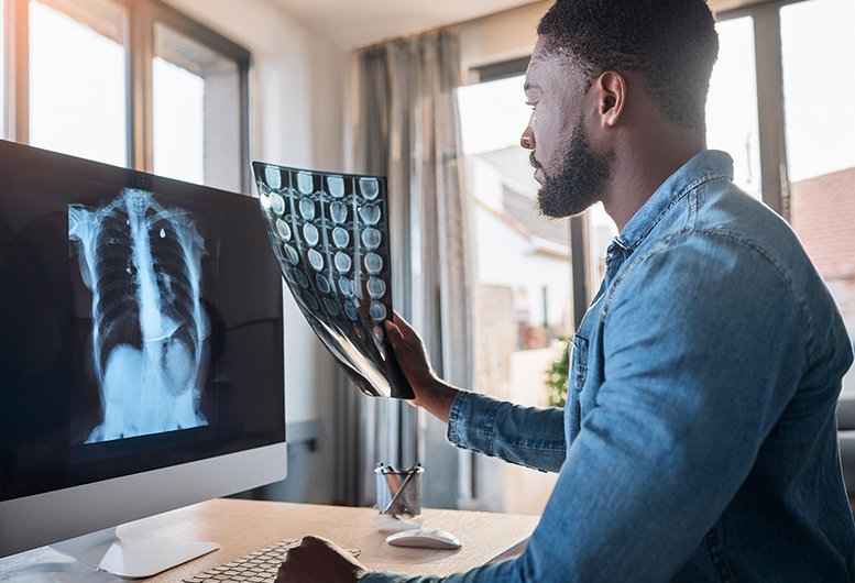 Home-based doctors can work from anywhere with special equipment connected via high-speed, reliable internet connections